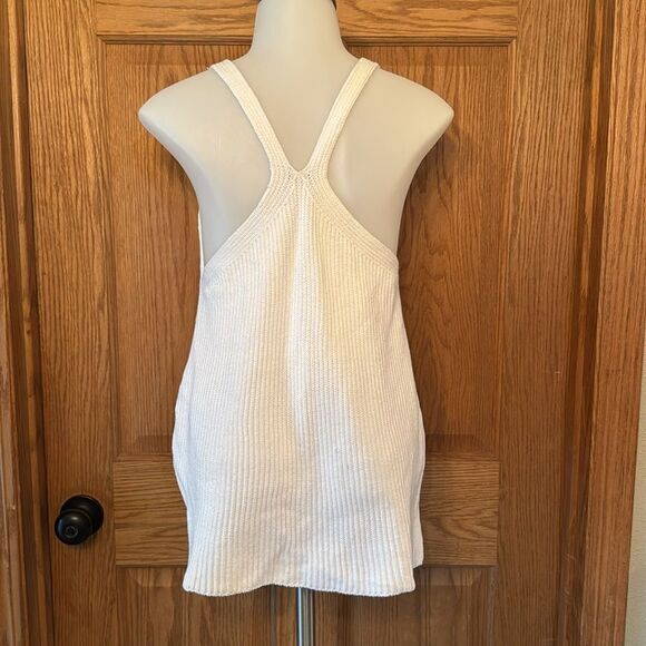 HELMUT LANG Ribbed Racerback Sweater Knit Tank Top - Picture 7 of 11